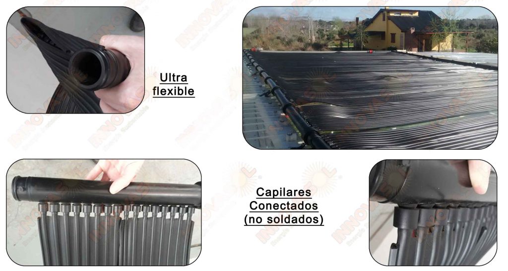 CLIMATIZADOR SOLAR PARA PISCINAS EPDM . DETALLE